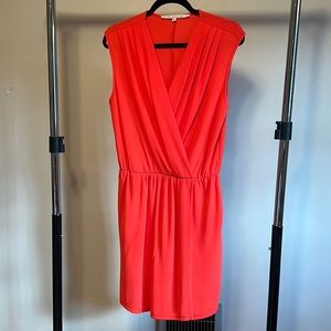 Rachel Roy day-glo Orange mini dress in size Medium